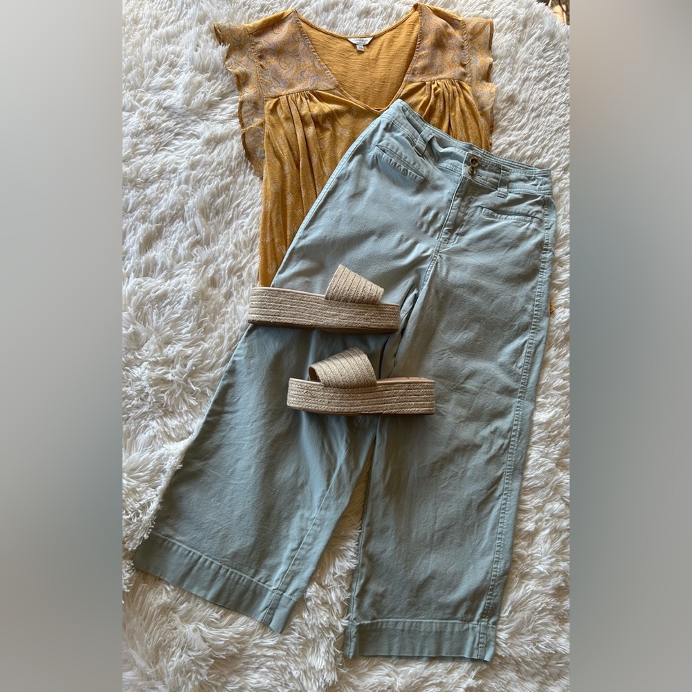 a new day | High-Rise Cropped Wide Leg Pants - Picture 10 of 10